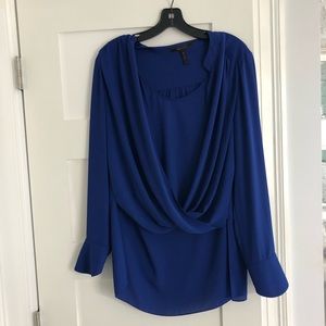 BCBG Blue Blouse